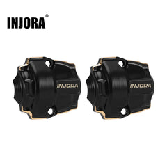 INJORA Black Coating Brass Diff Covers for 1/32 Redcat Ascent-32