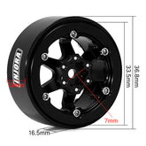 INJORA 1.3" -5.25mm Offset Aluminium Beadlock Wheels for 1/24 1/18 RC Crawler (W1313)