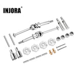 INJORA Stainless Steel CVD Drive Shaft, Axles, Wheel Hexes Set for Losi Micro-B Micro-T