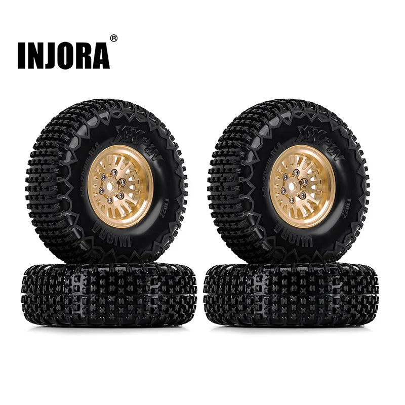INJORA Neuáticos de pasador XHX de 1.3 pulgadas para TRX4 SCX24, 2 INJORA Neuáticos de pasador XHX de 1.3 pulgadas para TRX4 SCX24, 2