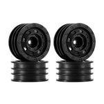 INJORA 1.3" Non-beadlock Wheels for 1/24 1/18 RC Crawlers - Black