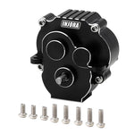INJORA CNC Aluminum Complete Transmission For 1/18 TRX4M - BLACK - HeliDirect