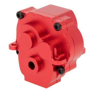 Meus Racing CNC Aluminum Transmission Case Gearbox Housing Upgrade Parts Accessories for 1/18 TRX4M TRX-4M RC Crawler - RED - HeliDirect