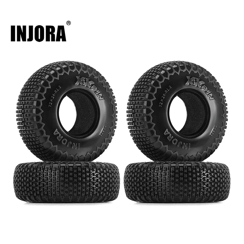INJORA XHX Pin 1.3" Tires (4) (72*24mm) - HeliDirect