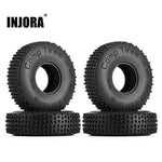 INJORA 1.0" 65*19mm Comp Pin Multi Terrains Tires for 1/24 RC Crawler Rock Buggy (4) - HeliDirect