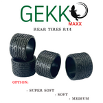Gekko Maxx Rear Tires R14 (4pcs) - Supper Soft - HeliDirect