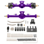 MEUS Racing SCX24 Metal Isokinetic Front and Rear Axles with 3-Section CVDs for 1/24 SCX24 Deadbolt C10 JLU Gladiator