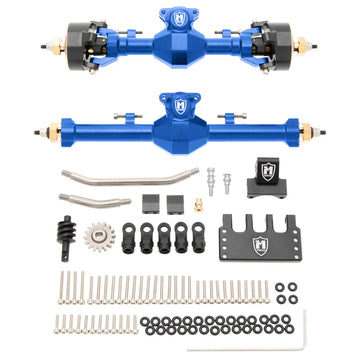 MEUS Racing SCX24 Metal Isokinetic Front and Rear Axles with 3-Section CVDs for 1/24 SCX24 Deadbolt C10 JLU Gladiator
