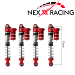 Nexx Racing Reservoir Shock (4 pcs) for 1/24 AX24 - RED - HeliDirect
