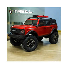 Treal 1.0" Brass Beadlock Wheels Rims (4pcs) Black For 1/24 Scale Crawler Axial SCX24 - Type B - HeliDirect