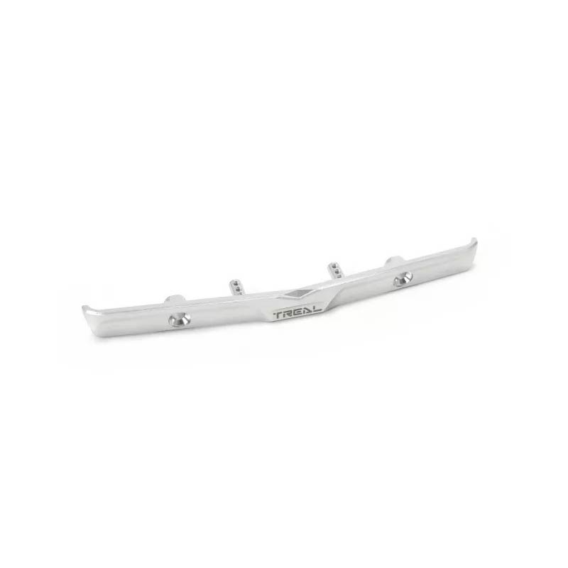 Treal Alu 7075 Front Bumper CNC Machined For 1/24 Axial SCX24 Chevrolet C10 Upgrades (Silver) - HeliDirect