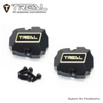 TREAL Brass Diff Cover Heavy Weight 13g/pc Front and Rear Axle Differential Covers (2P) for Redcat Racing 1/18 Ascent 18 - HeliDirect