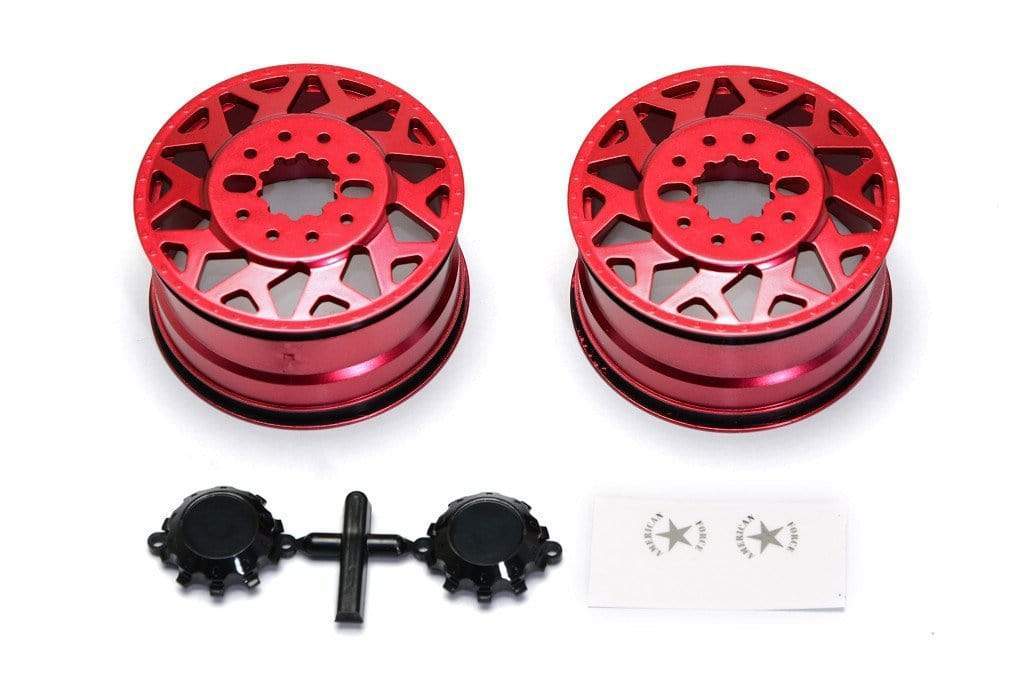 CD0601 F450 SD American Force H01 CONTRA Wheel (Red, w/ blk cap) DL-Series - HeliDirect