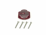 CKD0350 KAOS CNC Metal Differential Cover (Red Anodized) 1 pc Q/MT/DL Series - HeliDirect