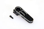 CKD0401 KAOS CNC Aluminum Servo Horn Saver (25T, black anodized) DL-Series - HeliDirect