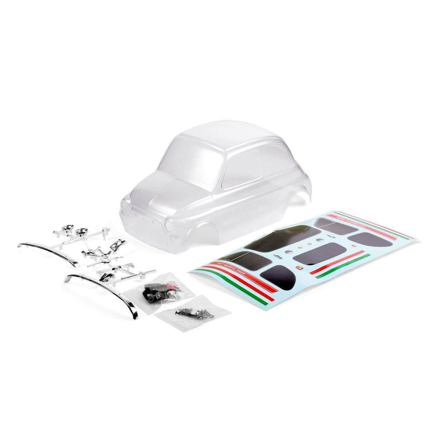 CQ0902 Fiat Abarth 595 Clear Body w/ Decal (175 WB) - HeliDirect