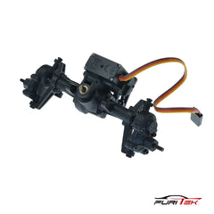 FURITEK COMPLETE PRE-BUILD FRONT AXLE SET WITH SERVO FOR FURITEK FX118 - HeliDirect
