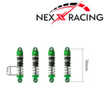 Nexx Racing Oil Shock (4 pcs) for 1/24 SCX24 - GREEN - HeliDirect