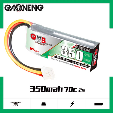 GAONENG GNB LiHV 2S 7.6V 350mAh 70C LiPo Battery PH2.0 3Pin Connector