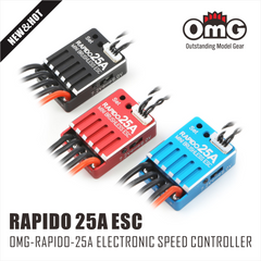 OMG RAPIDO 25A Sensorless Brushless ESC - Blue