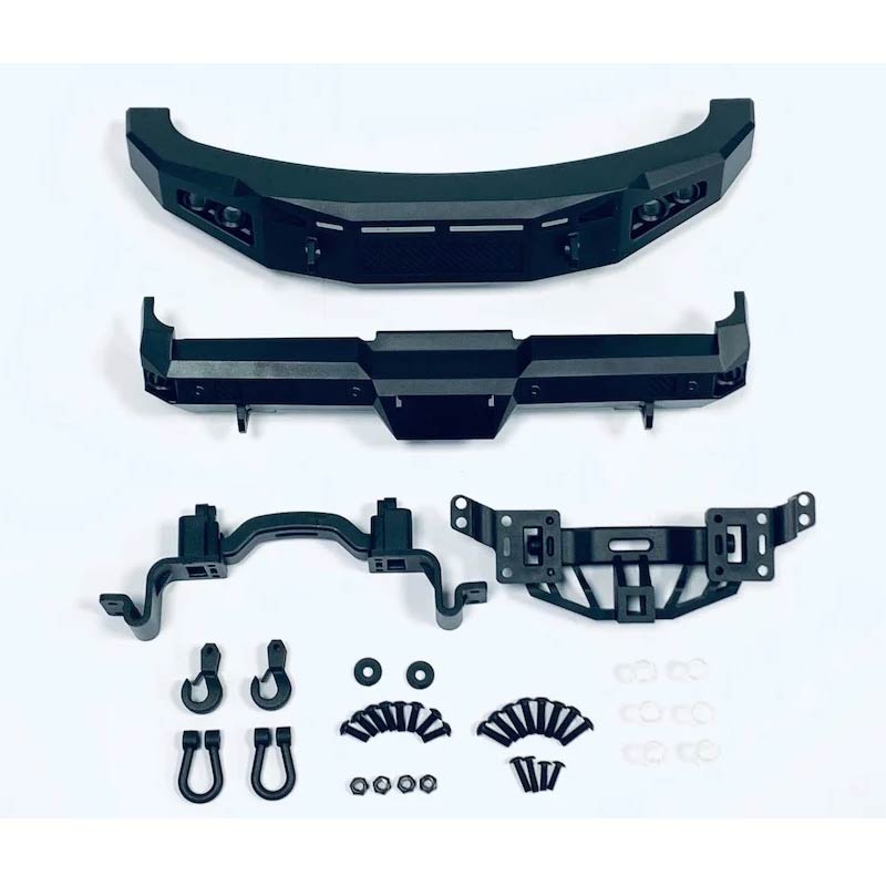 CD0429 Complete Black Bumper Set (for F-250 chassis Front & rear and hooks) - HeliDirect