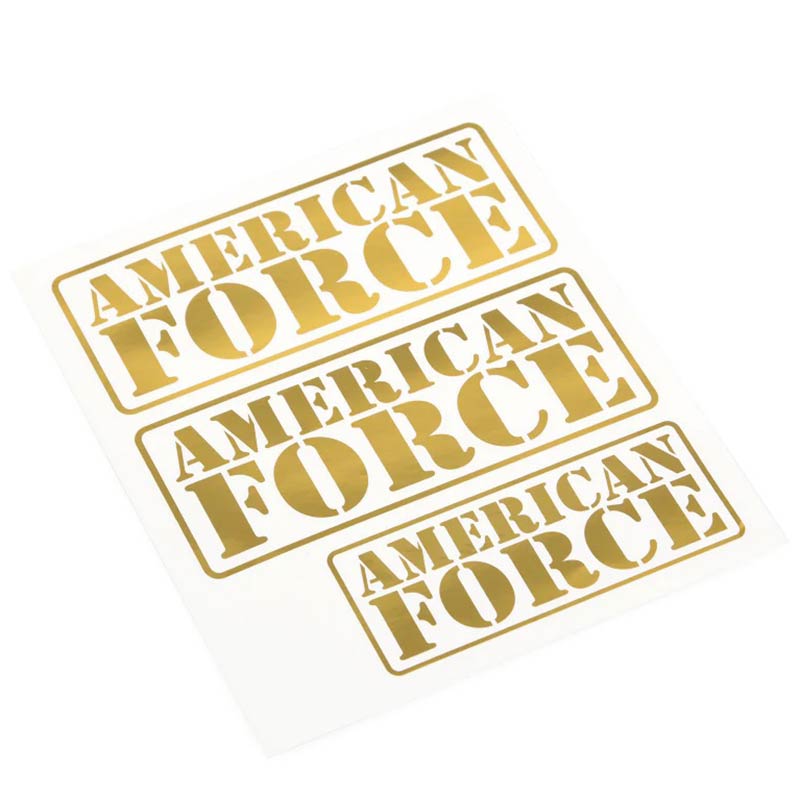 CD0969 American Force Decal (Gold Chrome) - HeliDirect