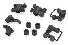 CM0202 Hub Carriers & Spindle Set ( F/R, wheel hex, servo horn, 23T, 24T, 25T Gear M-Sport Puma Rally 1 - HeliDirect