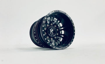 CKD0602 KG1 KD004 DUEL CNC Metal REAR Dually Wheel (2 pcs, w/cap. decal & screws) - HeliDirect