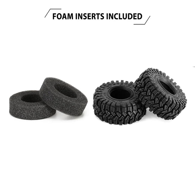 INJORA 1.0" 58*24mm S5 All Terrain Super Soft Sticky Tires for 1/18 1/24 RC Crawlers (4) - HeliDirect