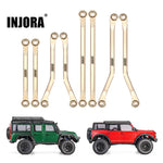 INJORA 42g Brass High Clearance Chassis Links Set for 1/18 TRX4M - HeliDirect