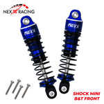 Nexx Racing Front Oil shock (2pcs) for Mini-T& Mini-B - BLUE