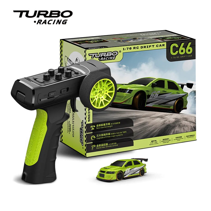 Turbo Racing C66 1:76 Scale RC Drift Car with GYRO RTR – Direct RC