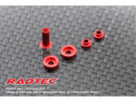 Reflex Racing PC-20001B Radtec Mini-Z MR-03 Spacer Set & Friction Post (Blue)