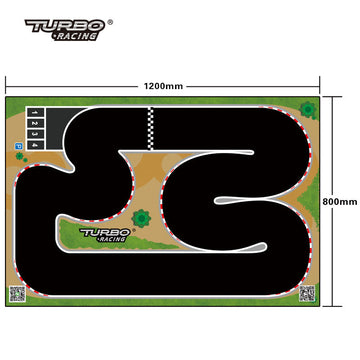 Turbo Racing 1:76 Racing Car Track Mat 1200 x 800mm