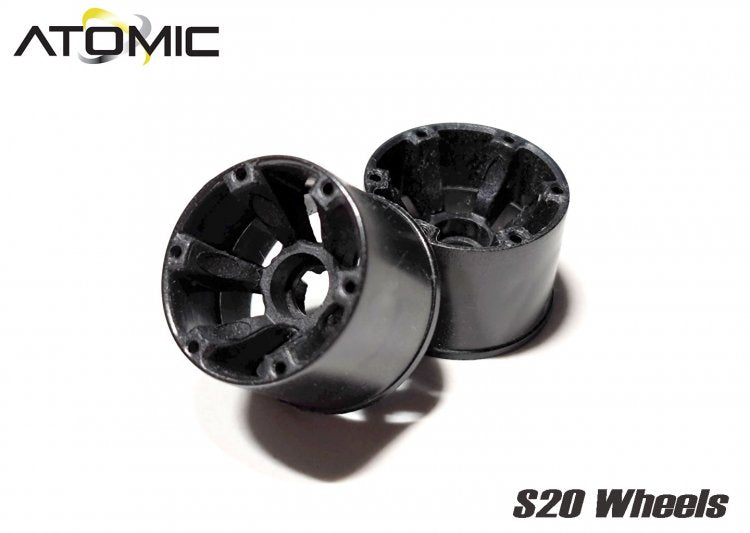 Atomic S20 RWD Wheel Extra Wide -1 (Black) - HeliDirect