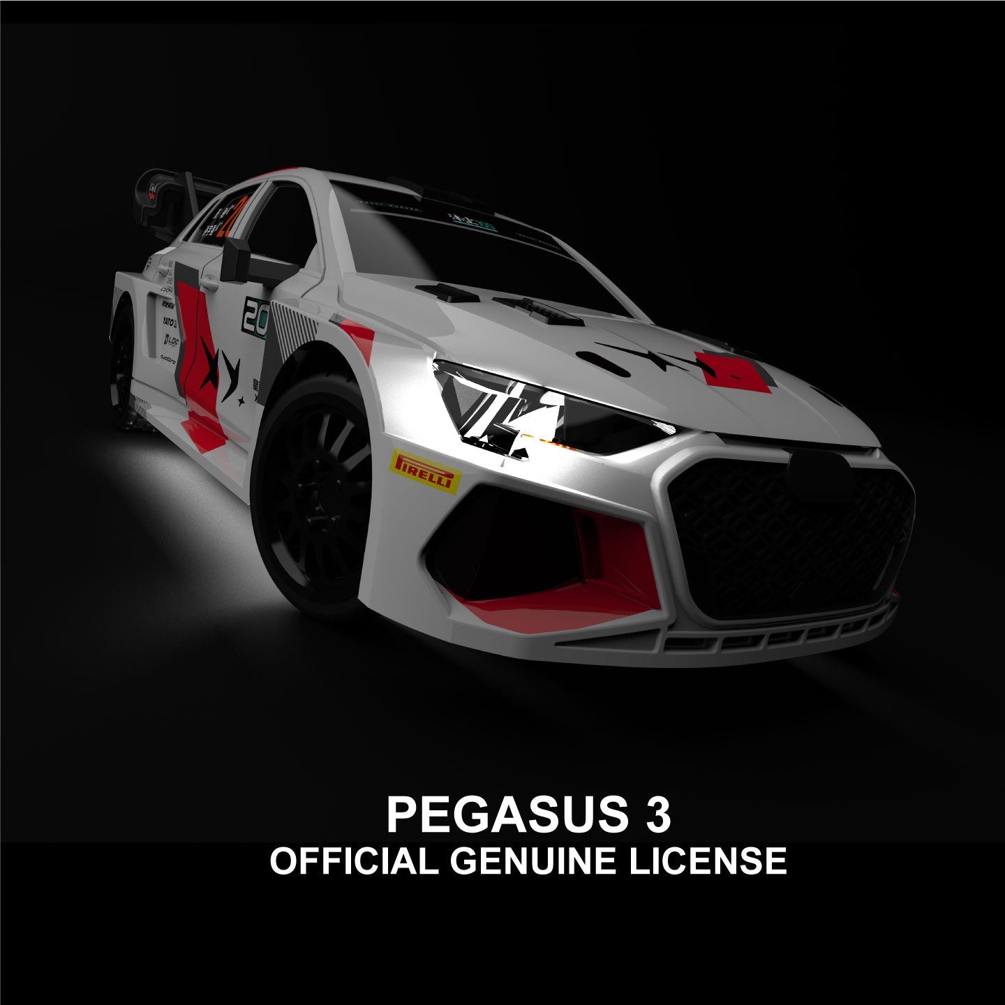 Turbo Racing X Pegasus 3 Official Licensed Co-Branded Edition C78 1:76 Scale On-road RC Sports Car RTR