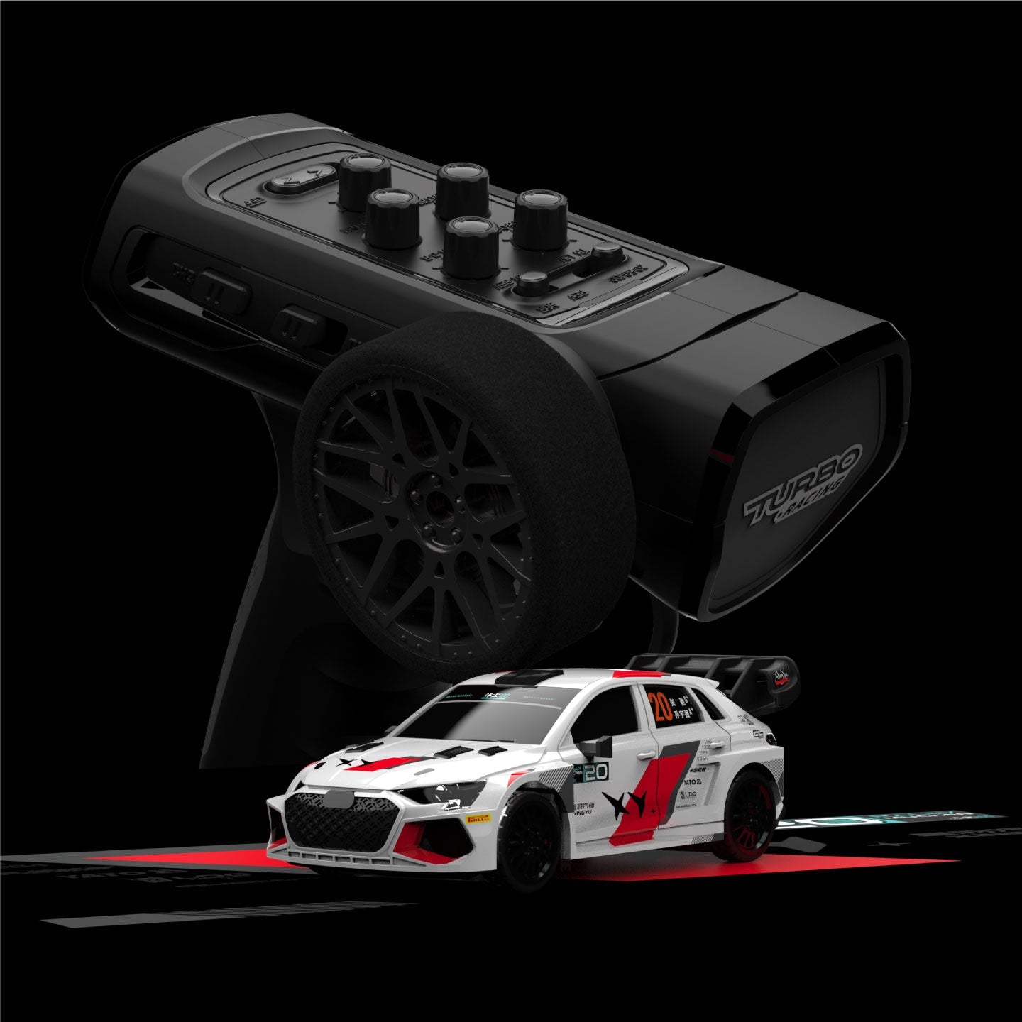 Turbo Racing X Pegasus 3 Official Licensed Co-Branded Edition C78 1:76 Scale On-road RC Sports Car RTR