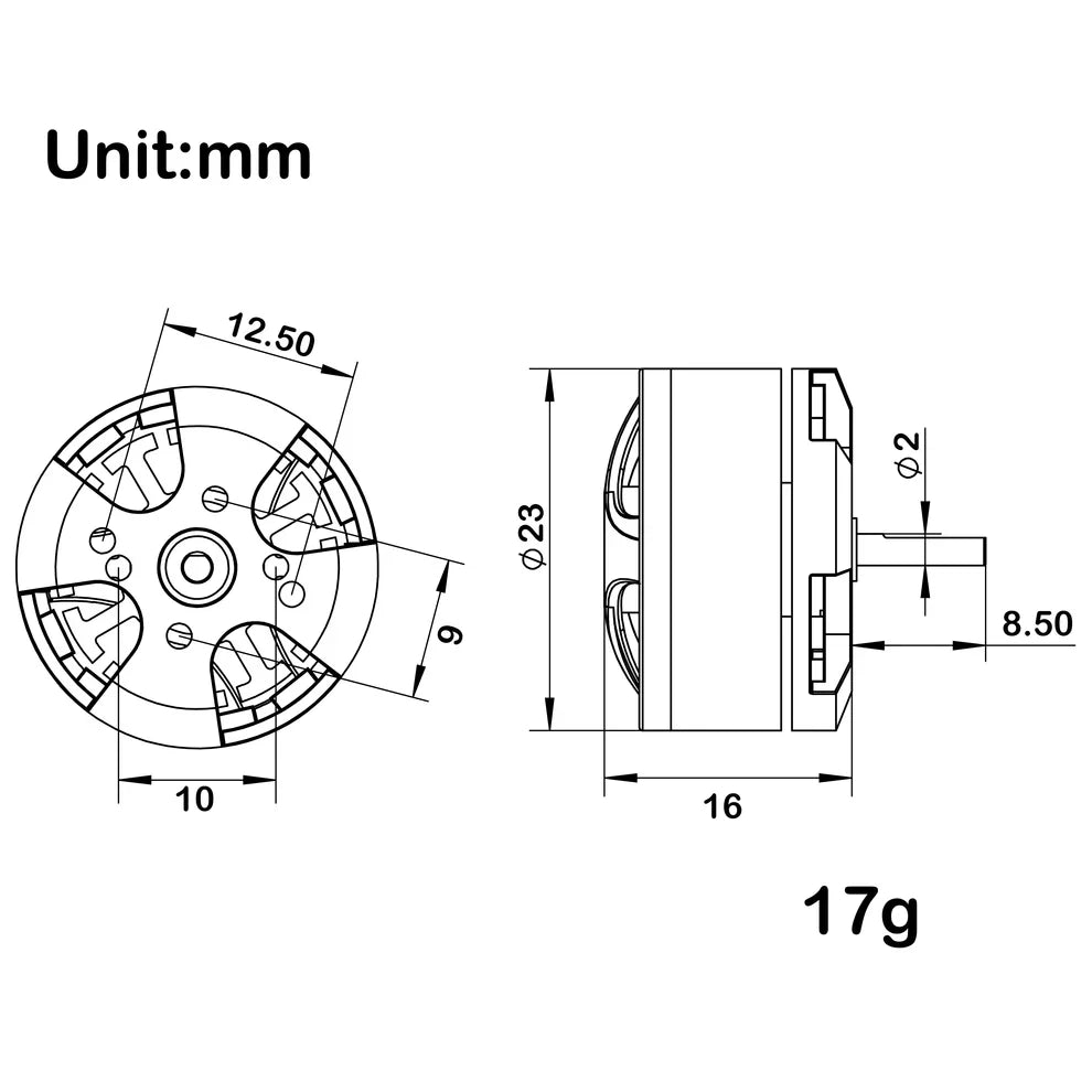 MEUS Racing Brushless Motor for 1/18 TRX4M 1/24 SCX24 1/30 SCX30 RC Crawlers