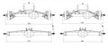 MEUS Racing 1/10 Nylon Isokinetic Straight Axle with Front Axle Counterweight for Axial Capra 1.9 UTB AR44 and Other DIY 1/10 RC Crawler