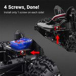 INJORA IR40 Half Truck Hard Plastic Body With Cage For 1/18 TRX4M Defender Bronco - BLUE - HeliDirect