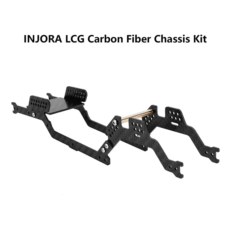 INJORA LCG Carbon Fiber Chassis Kit 5° Angled Frame Girder for 1/18 TRX4M