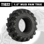 INJORA Mud Paw 1.0" M/T Tires (4) (52*19mm)