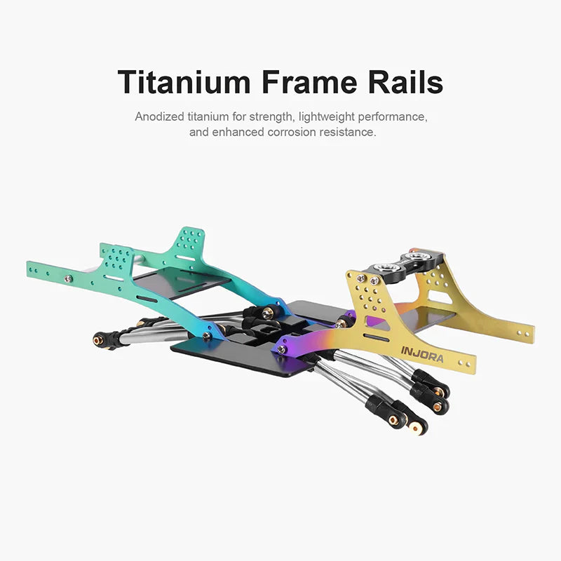 INJORA Rainbow Titanium LCG Chassis Kit for 1/24 SCX24