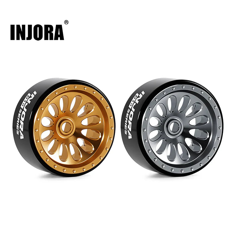 INJORA 0.7" D19 Ripple Aluminum Wheels for 1/30 SCX30