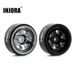 INJORA 0.7" 6-Spoke Aluminum Wheels for 1/30 SCX30