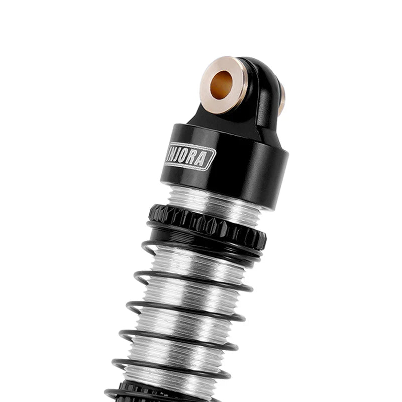 INJORA 53mm Threaded Oil Shocks For 1/18 Redcat Ascent18 - BLACK - HeliDirect
