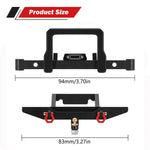 INJORA CNC Aluminum Classic Front Rear Bumper for 1/18 TRX4M Defender - HeliDirect