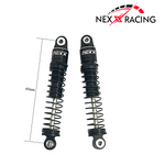 Nexx Racing 45mm Long Oil shocks (4pcs) for 1/24 Axial SCX24 - BLACK