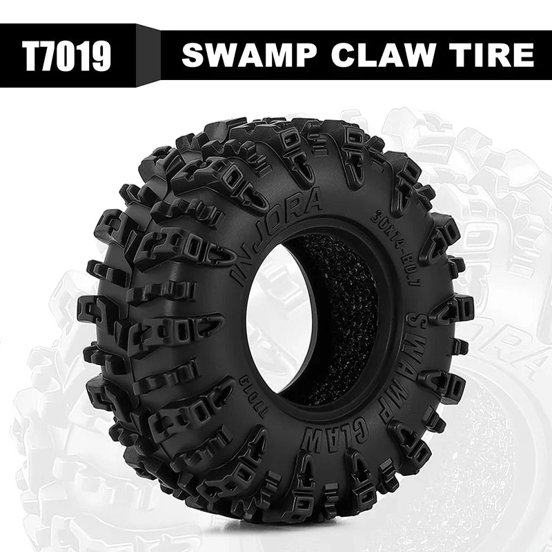 INJORA 0.7" 36*14mm Swamp Claw Tires for 1/30 SCX30