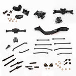 Aluminum Gear Box/Skid/Drive Shaft Front/Rear Axle/Skid Link/Shock/Chassis With Magnet Set for SCX30 Cars Upgrade Parts